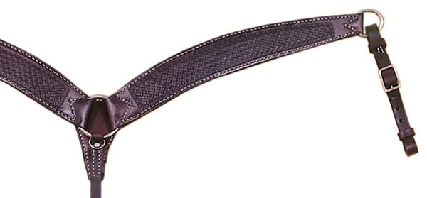 Leather roping breast collar