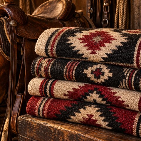 Woven Western saddle blankets